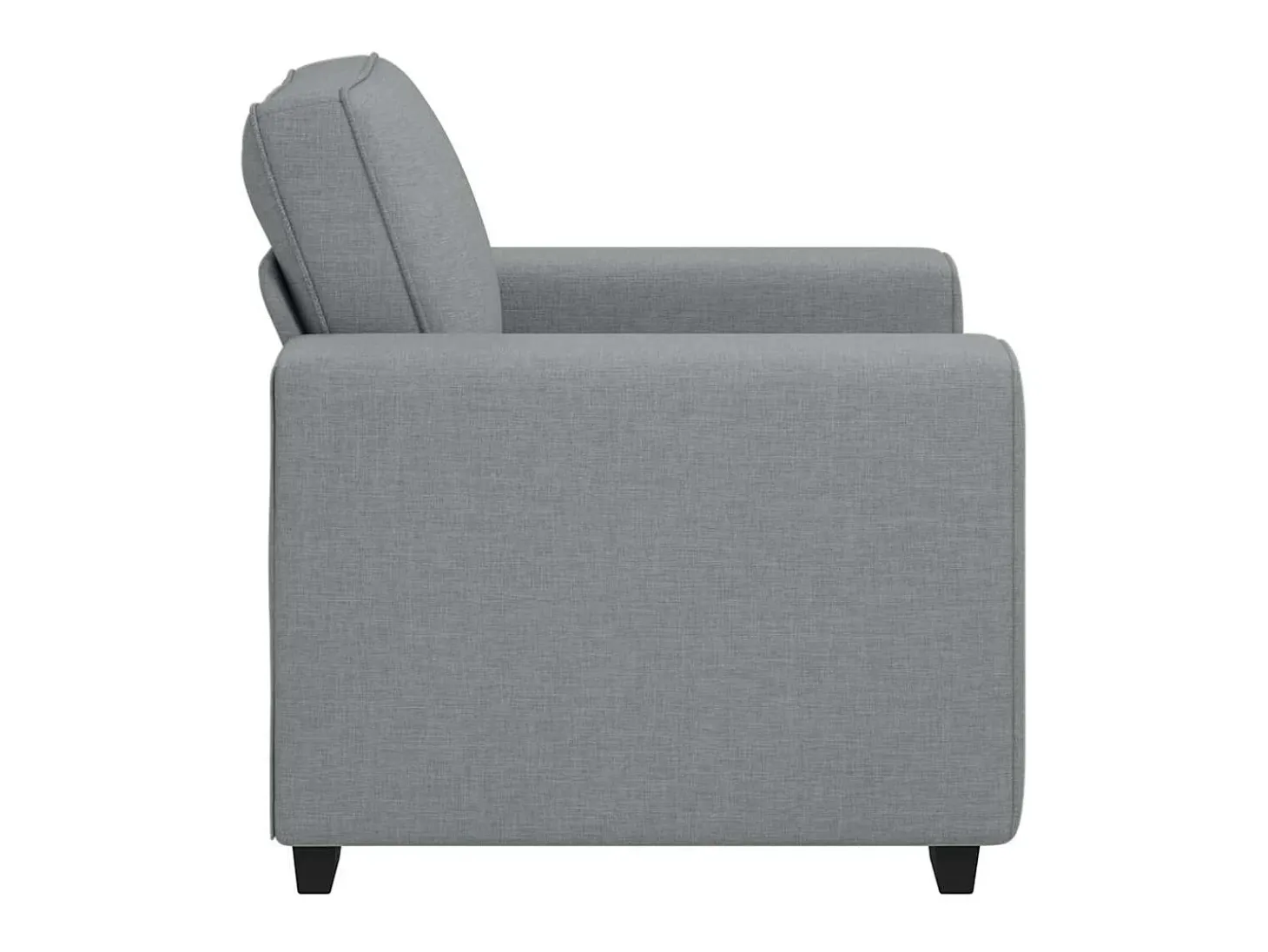Sillón de tela gris claro 60 cm