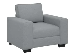 Sillón de tela gris claro 60 cm
