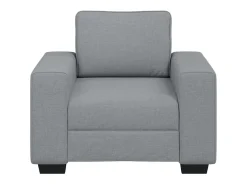 Sillón de tela gris claro 60 cm