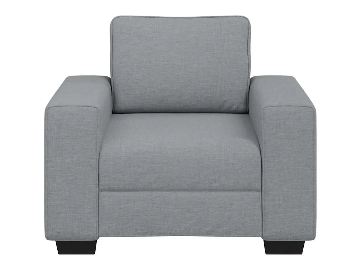 Sillón de tela gris claro 60 cm
