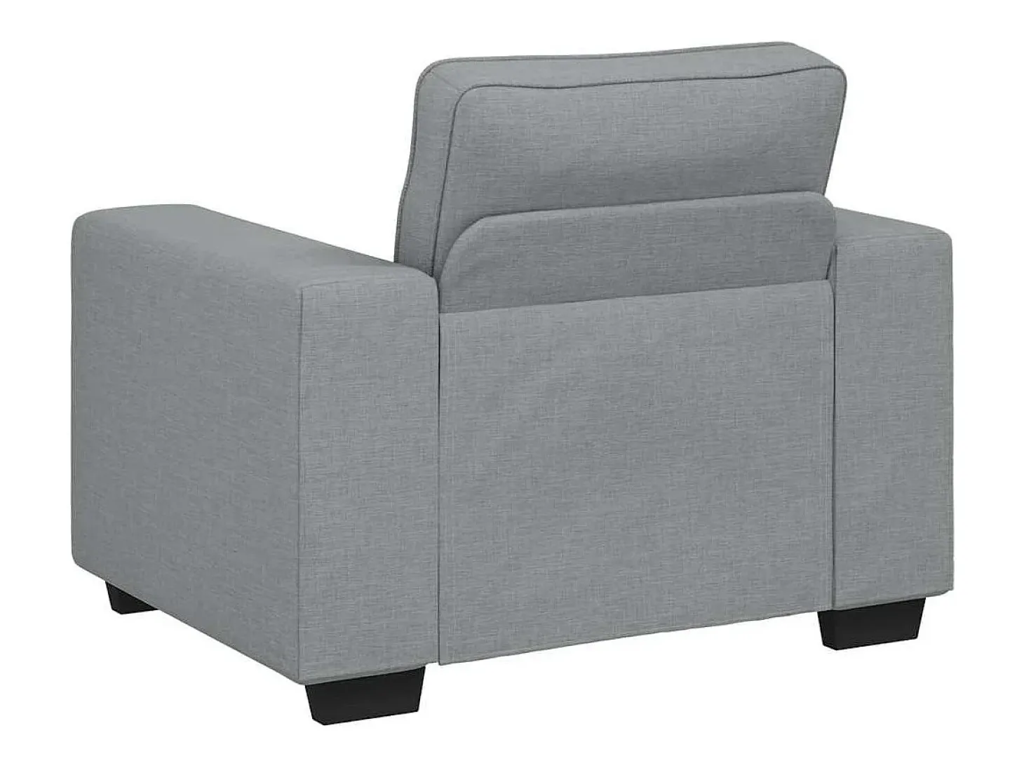 Sillón de tela gris claro 60 cm