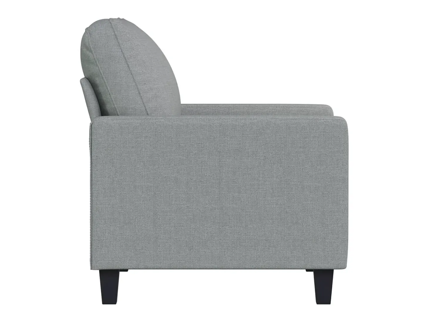 Sillón de tela gris claro 60 cm