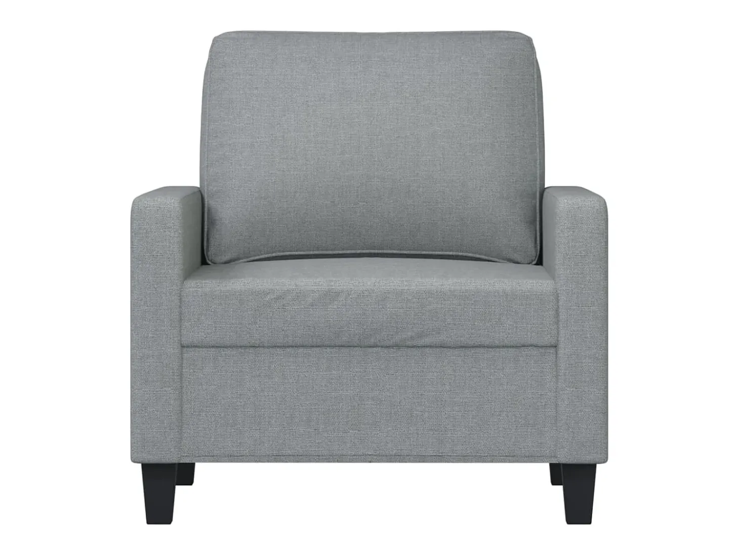 Sillón de tela gris claro 60 cm