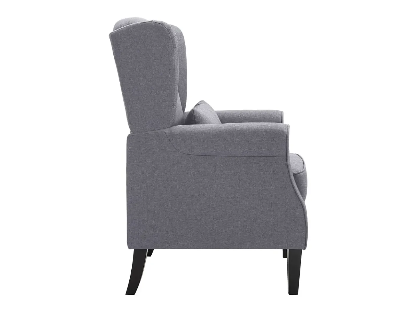 Sillón de tela gris oscuro