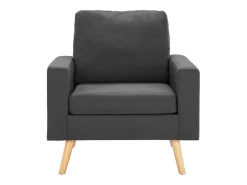 Sillón de tela gris oscuro PWFG78667