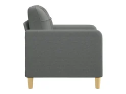 Sillón de tela gris oscuro 60 cm