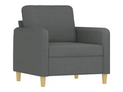 Sillón de tela gris oscuro 60 cm