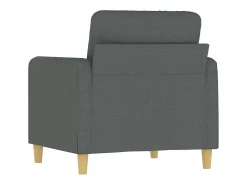 Sillón de tela gris oscuro 60 cm