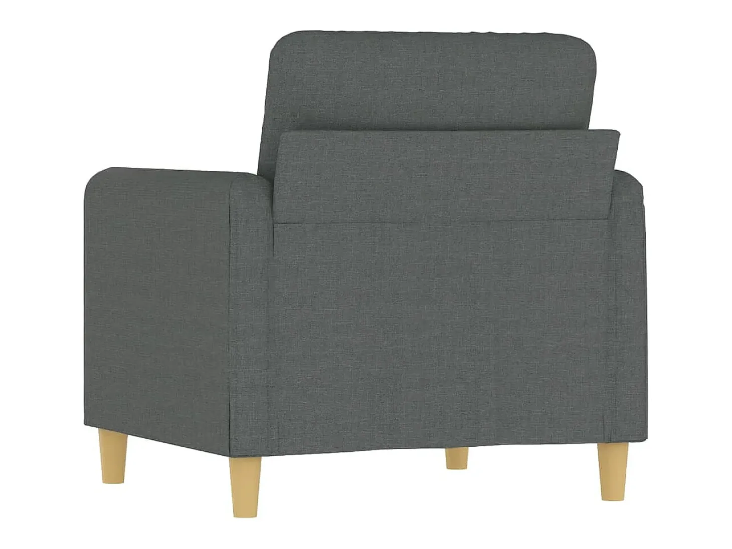 Sillón de tela gris oscuro 60 cm