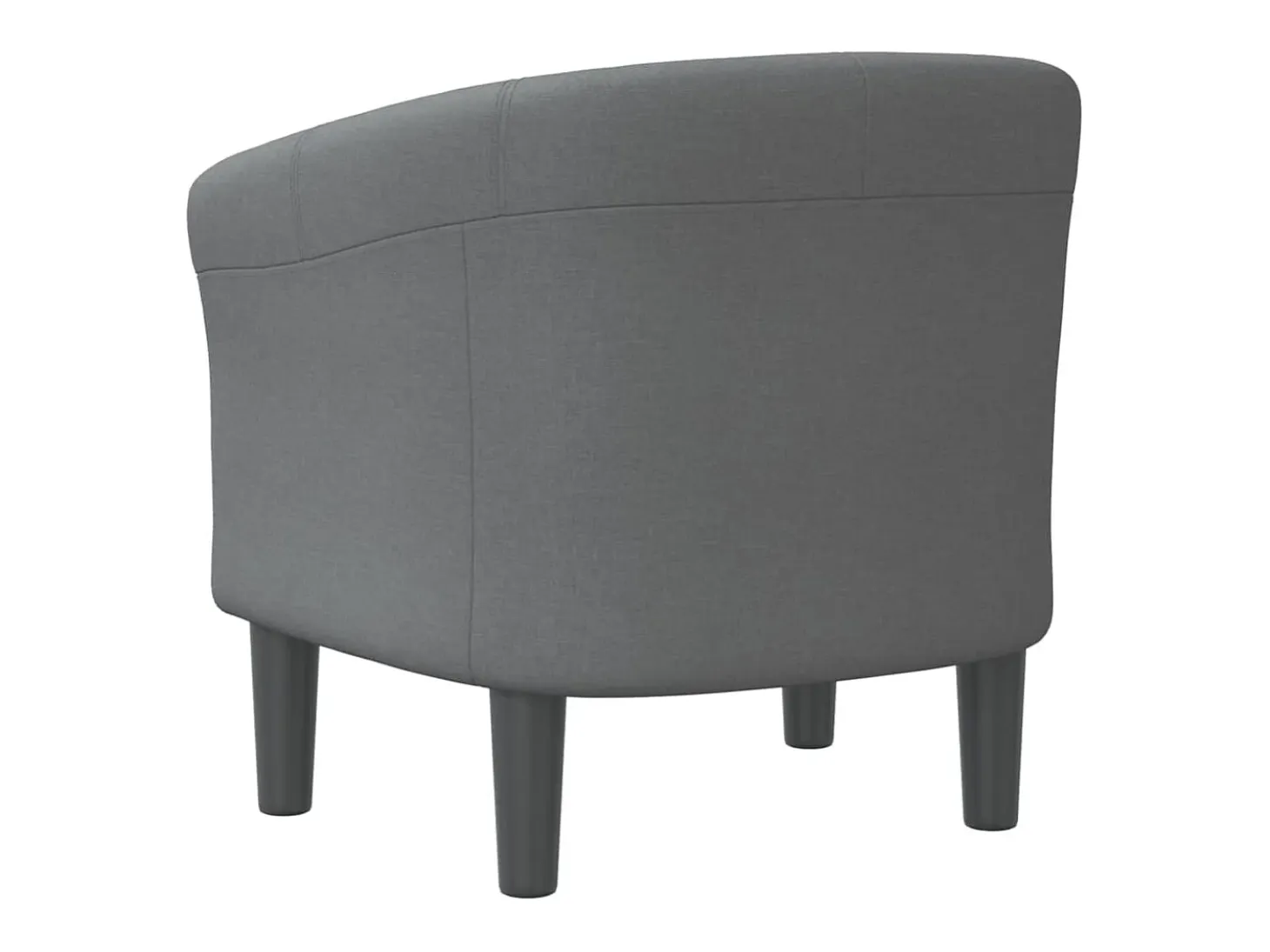 Sillón de tela gris oscuro