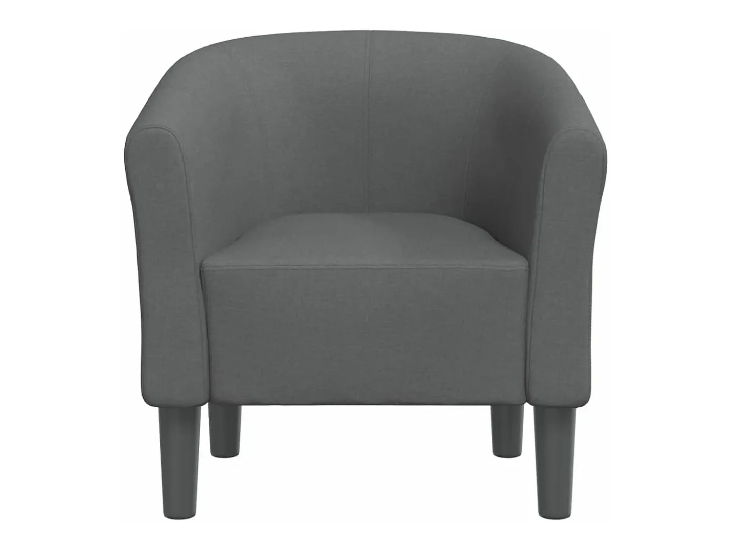 Sillón de tela gris oscuro