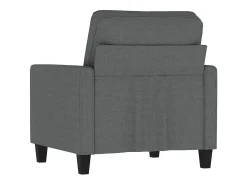 Sillón de tela gris oscuro 60 cm