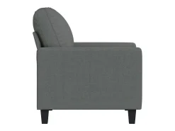 Sillón de tela gris oscuro 60 cm