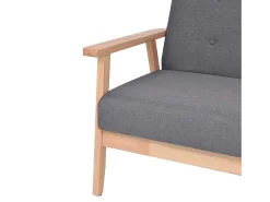 Sillón de tela gris oscuro