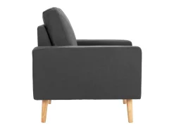 Sillón de tela gris oscuro
