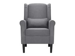 Sillón de tela gris oscuro