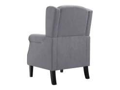 Sillón de tela gris oscuro