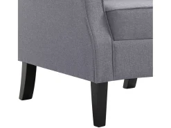 Sillón de tela gris oscuro
