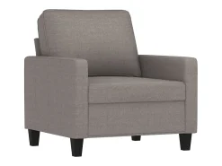 Sillón de tela gris taupé 60 cm