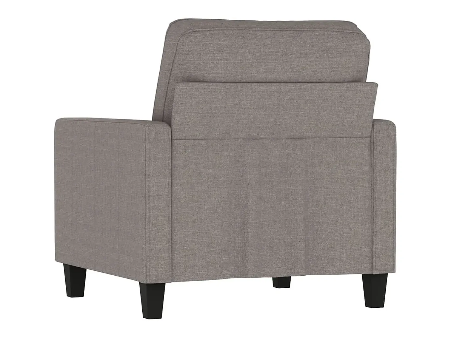 Sillón de tela gris taupé 60 cm