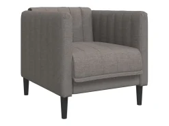 Sillón de tela gris taupe
