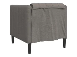 Sillón de tela gris taupe