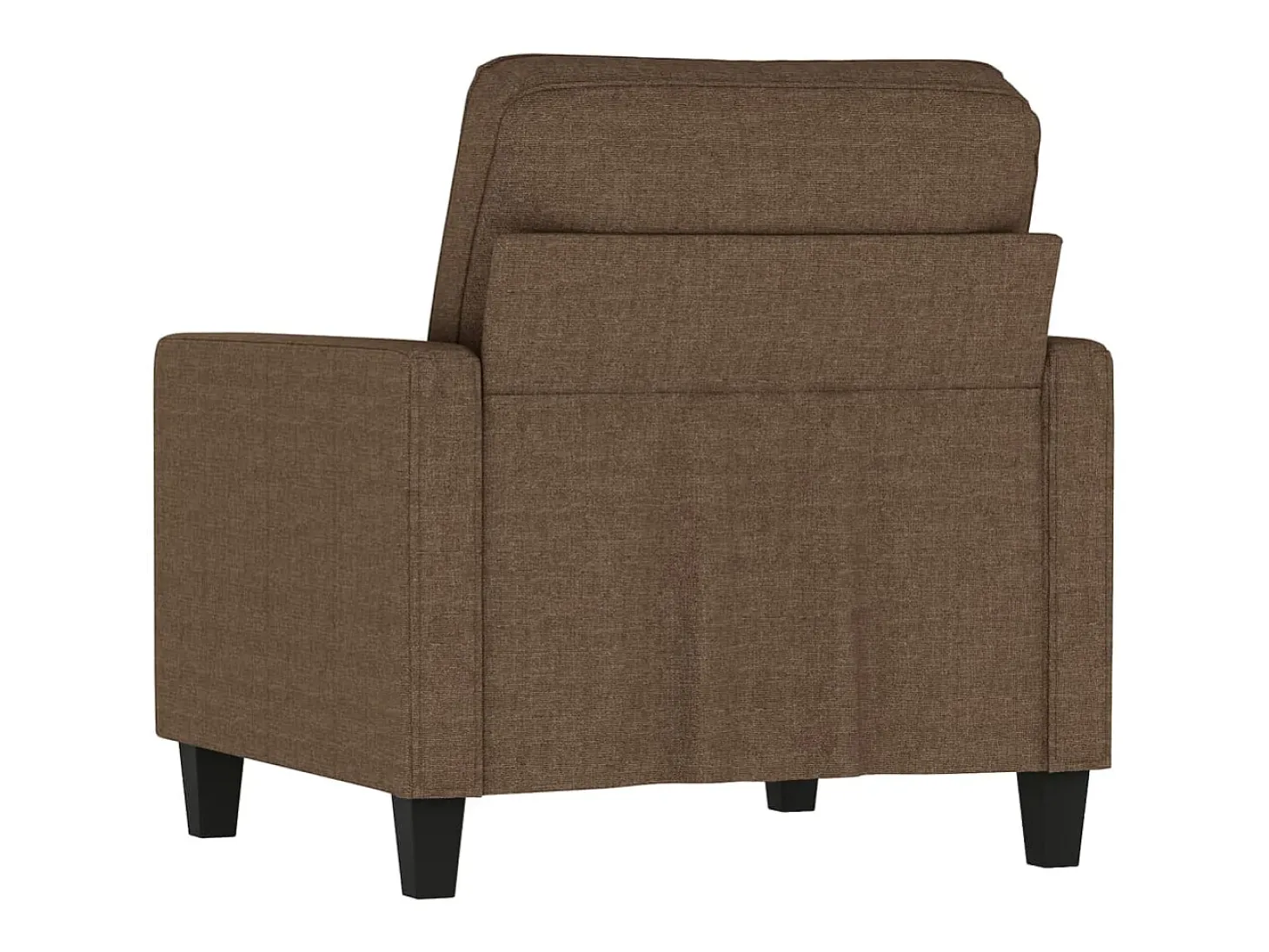 Sillón de tela marrón 60 cm