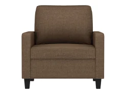 Sillón de tela marrón 60 cm