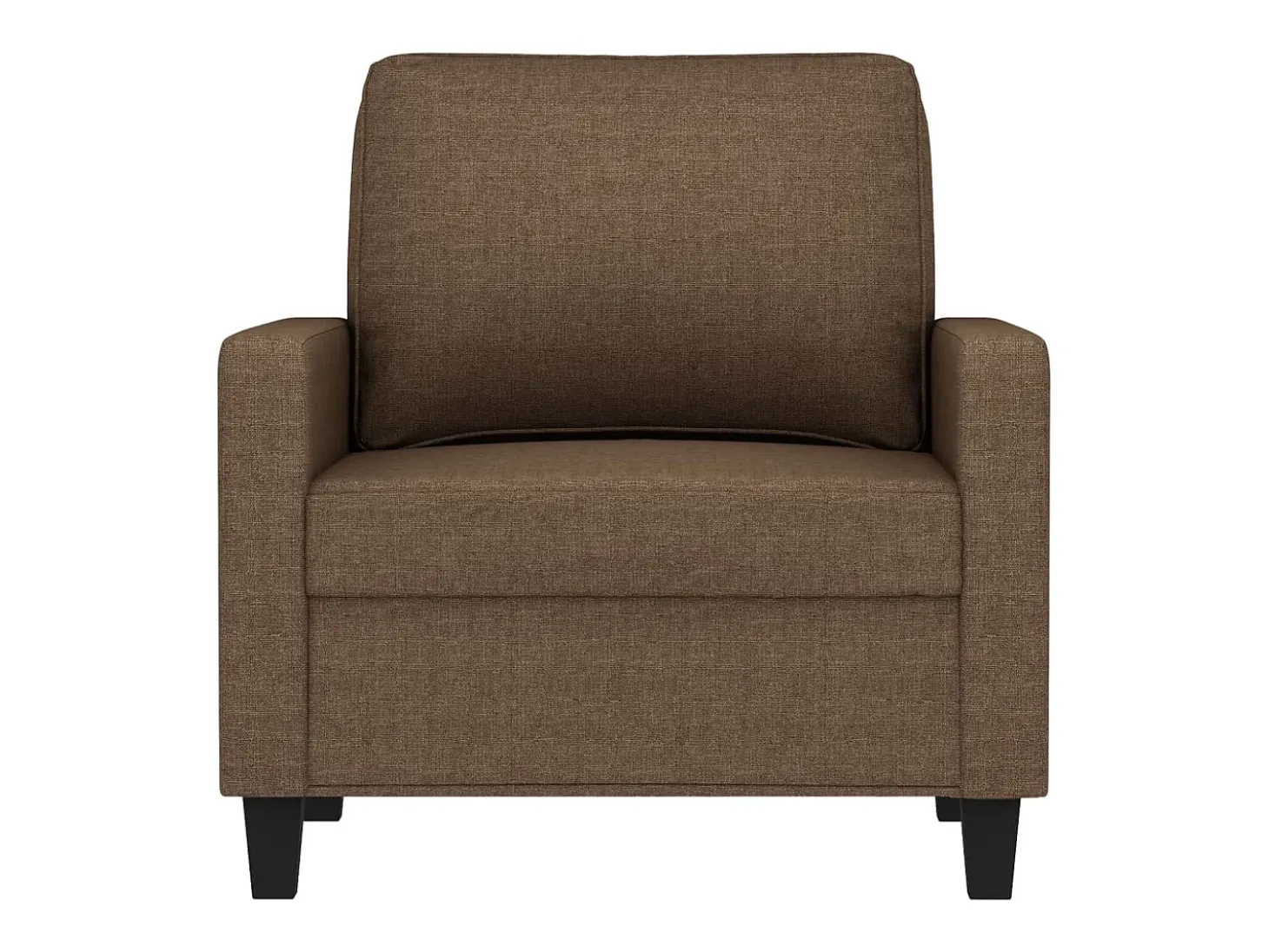 Sillón de tela marrón 60 cm