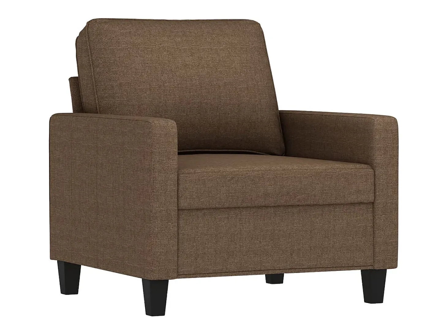 Sillón de tela marrón 60 cm