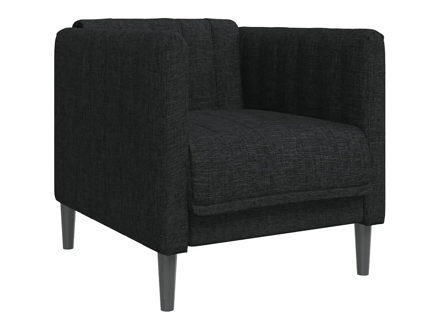 Sillón de tela negro