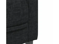 Sillón de tela negro