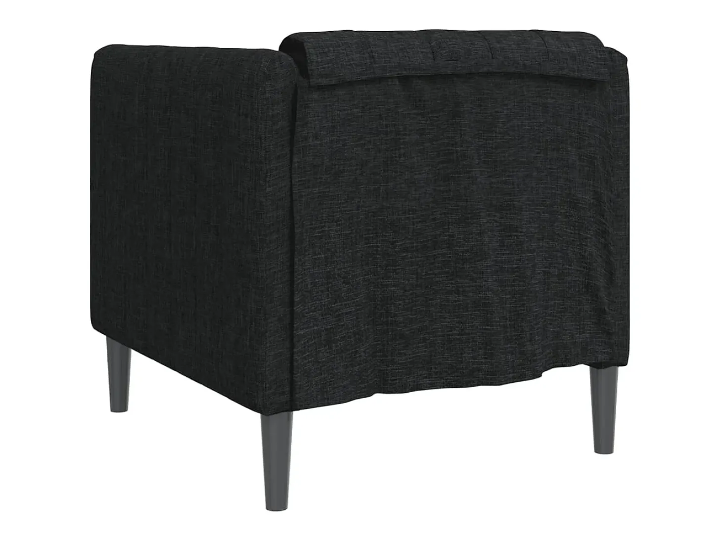 Sillón de tela negro