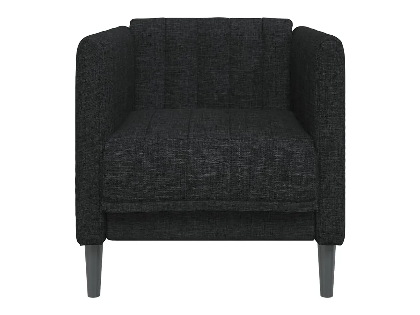 Sillón de tela negro
