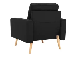 Sillón de tela negro
