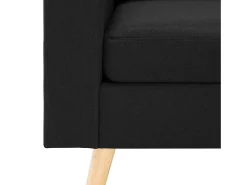 Sillón de tela negro