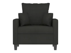 Sillón de tela negro 60 cm