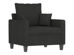 Sillón de tela negro 60 cm