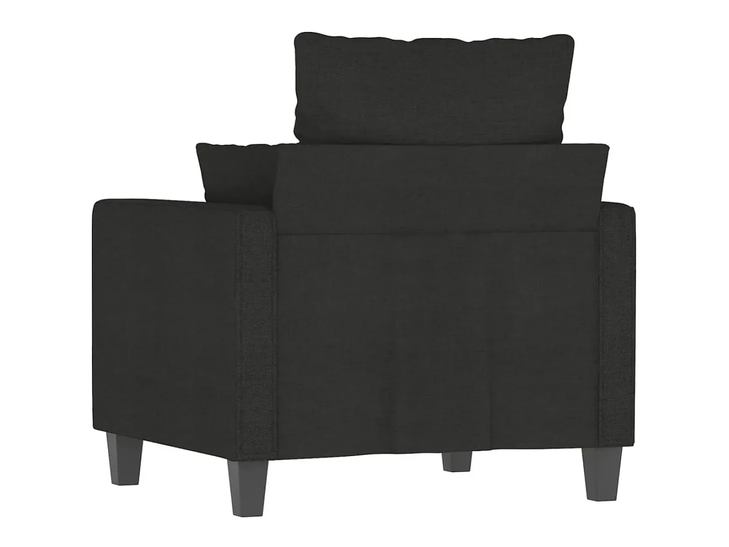 Sillón de tela negro 60 cm