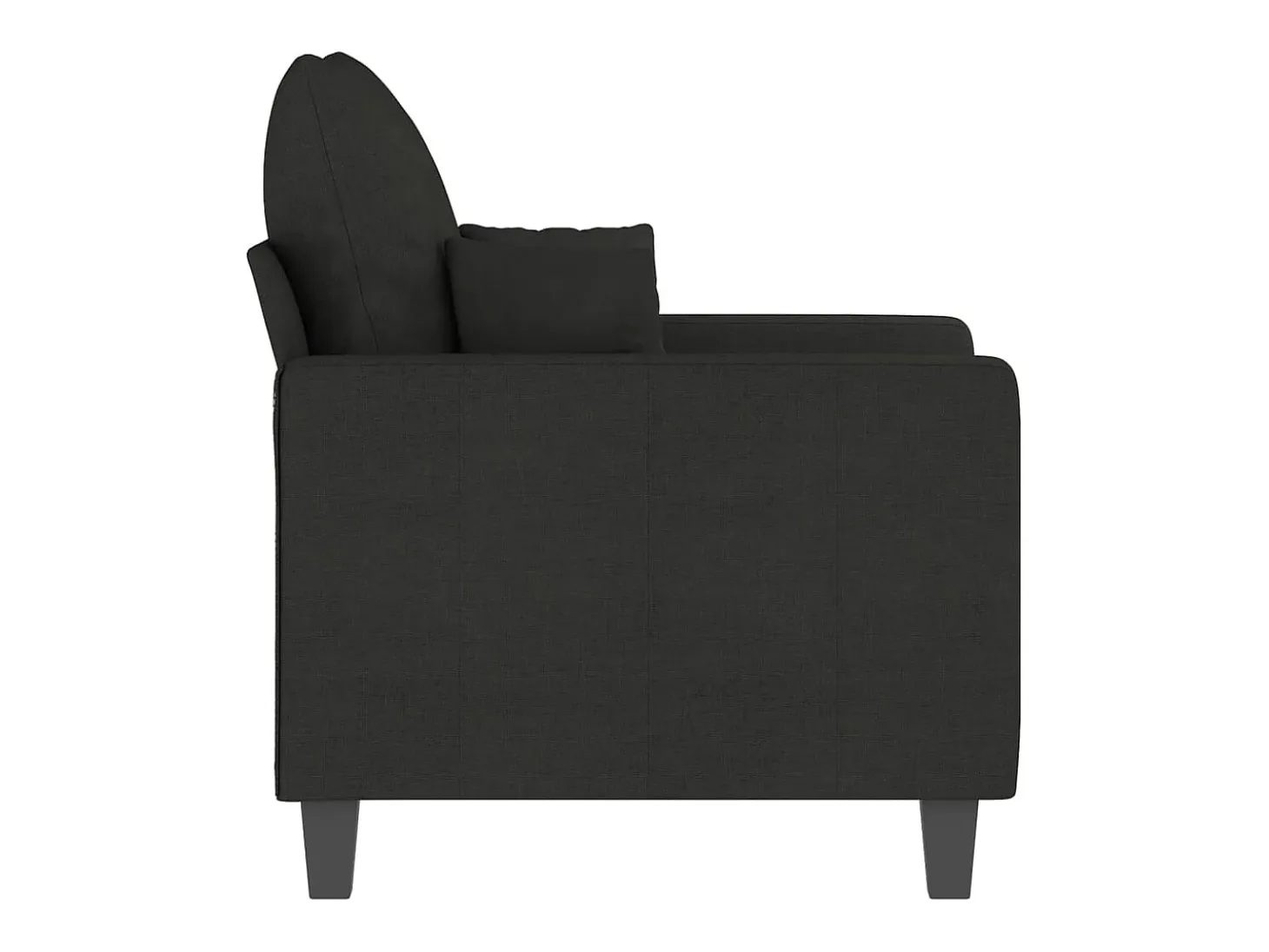 Sillón de tela negro 60 cm