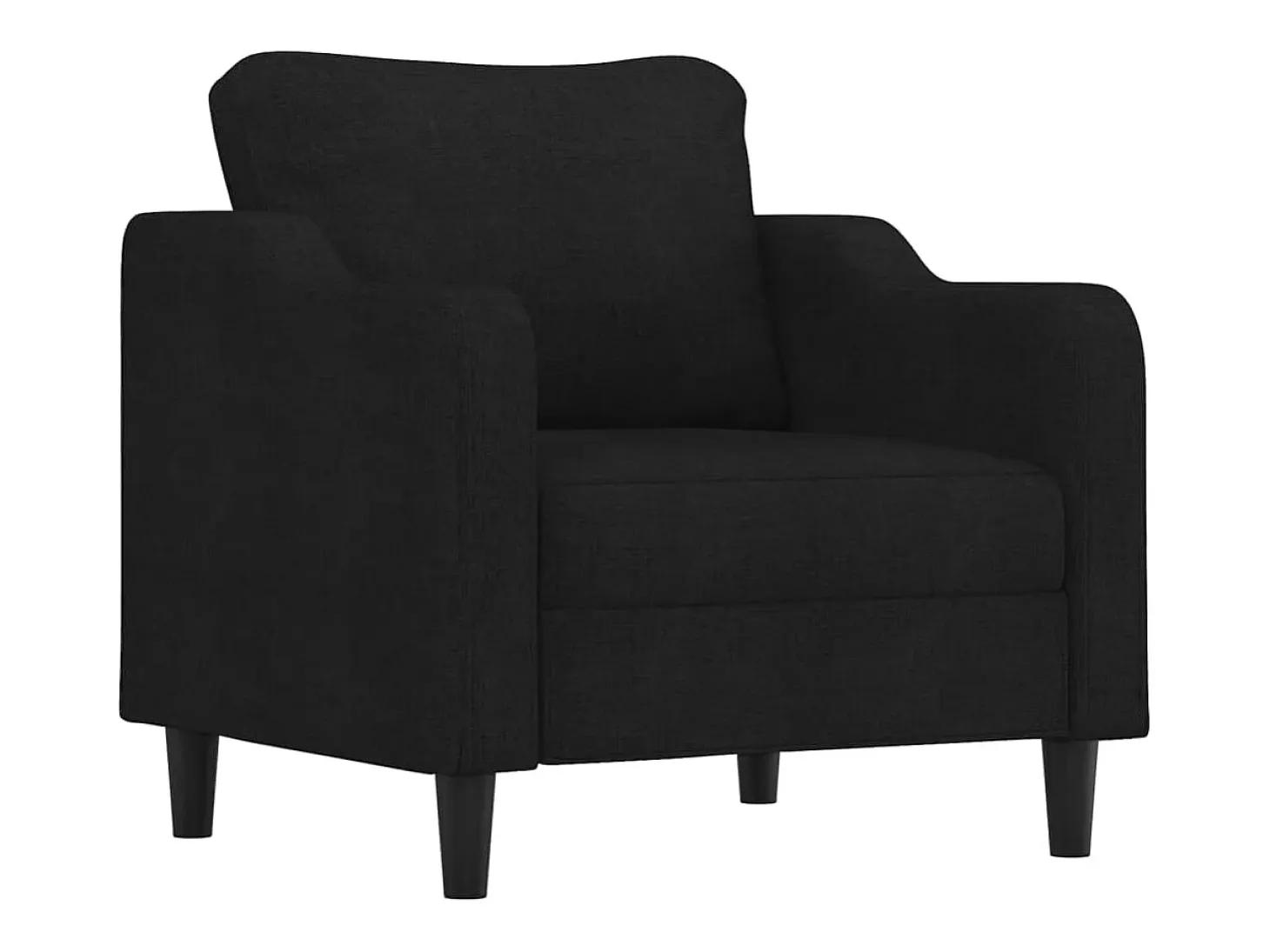 Sillón de tela negro 60 cm