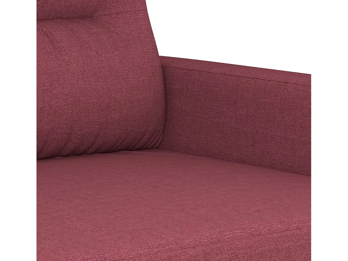 Sillón de tela rojo tinto 60 cm