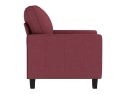 Sillón de tela rojo tinto 60 cm