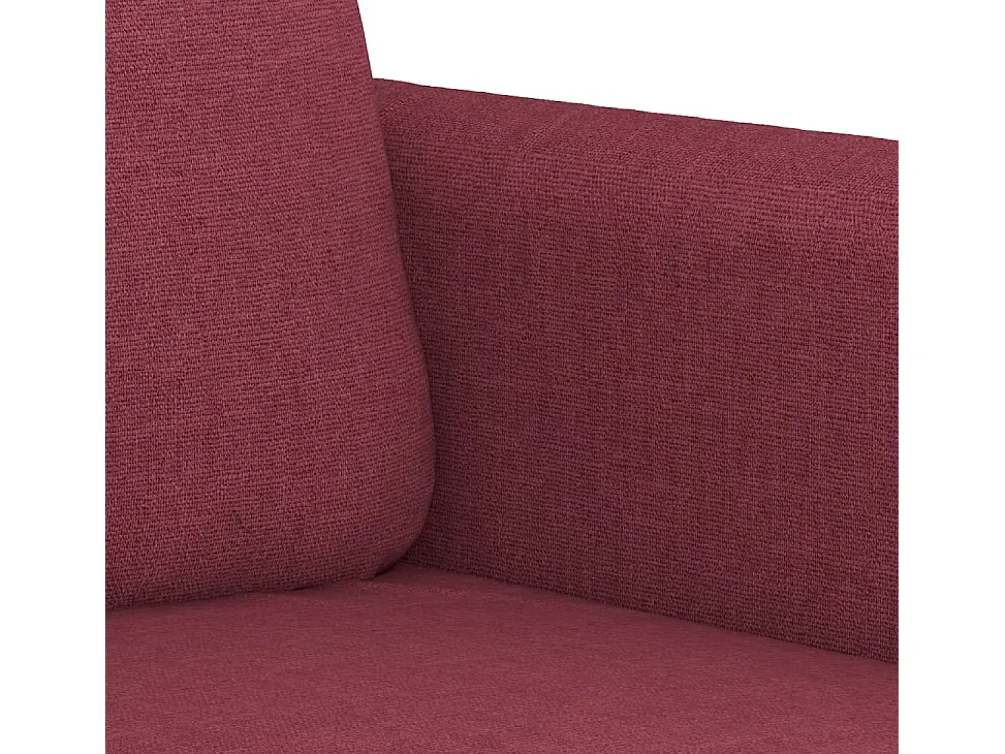 Sillón de tela rojo tinto 60 cm