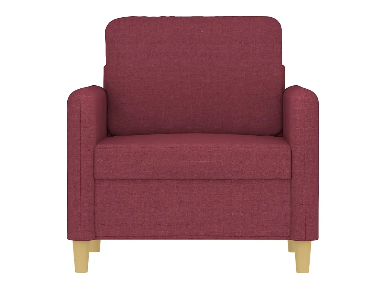 Sillón de tela rojo tinto 60 cm