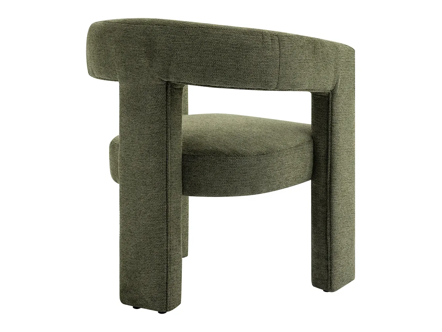 Sillón de tela verde estilo diseño FAVINA