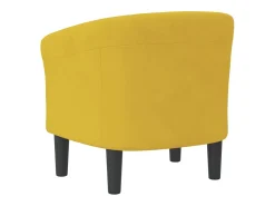 Sillón de terciopelo amarillo