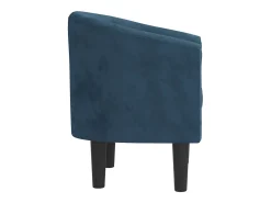 Sillón de terciopelo azul oscuro