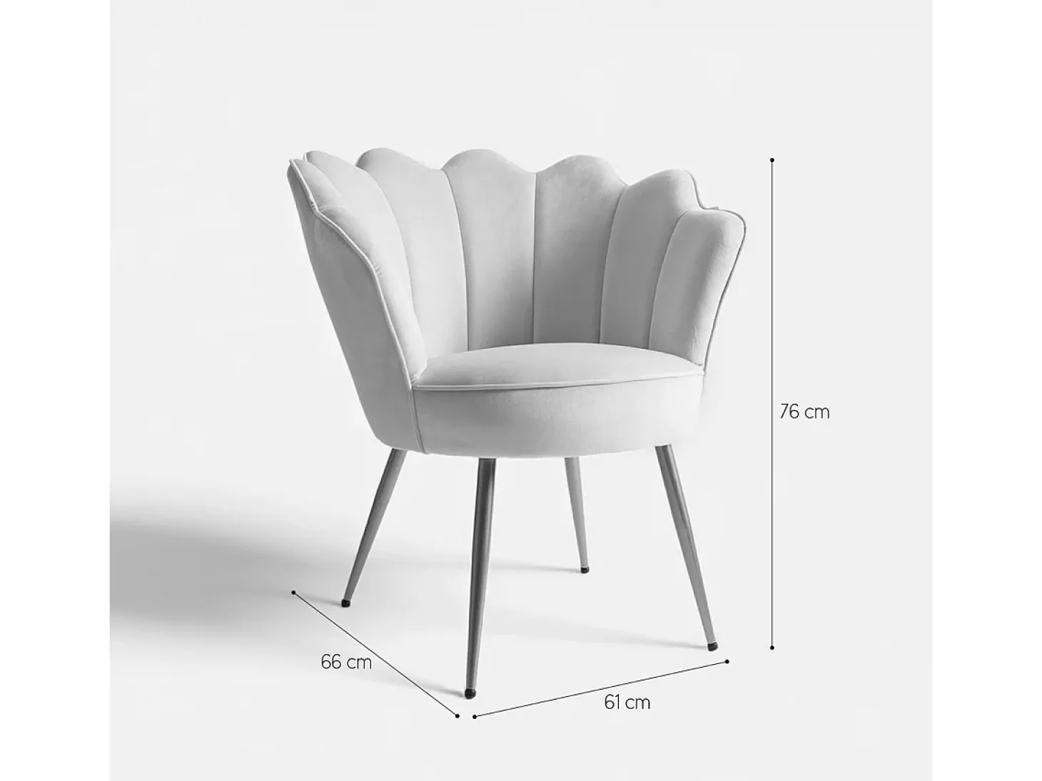 Sillón de terciopelo elegante con patas doradas Nivara - Azul Marino