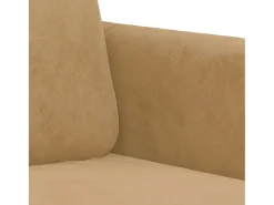 Sillón de terciopelo marrón 60 cm
